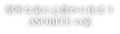 堅牢な家に心豊かに住まう ASOBITEの家