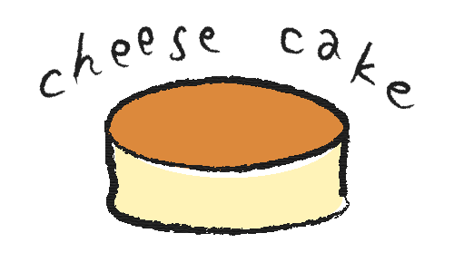 チーズケーキのイラスト